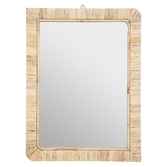 Miroir Rotin Rectangulaire