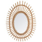 Miroir Oval en Rotin